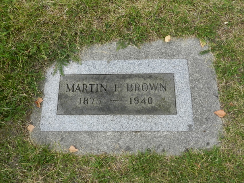 Brown, Martin F - tombstone