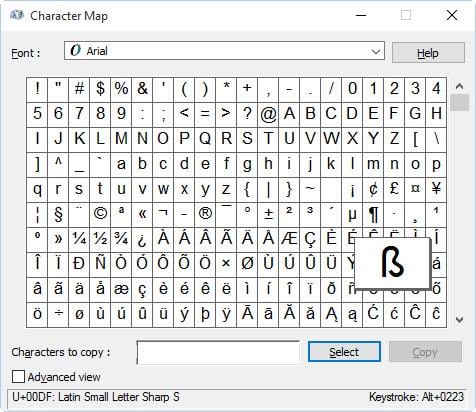 Charactermap2