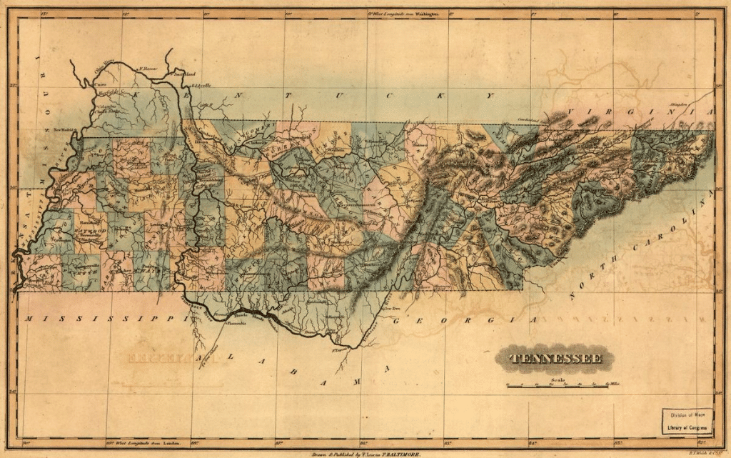 TN Map 1826 LOC.gov TN Map 1826 LOC.gov