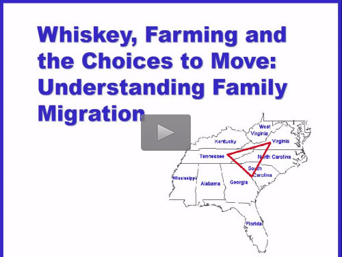 New Bonus Webinar - Understanding Family Migration by J. Mark Lowe