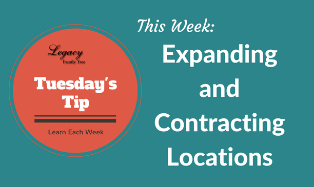 Tuesday’s Tip – Expanding and Contracting Locations (Beginner)