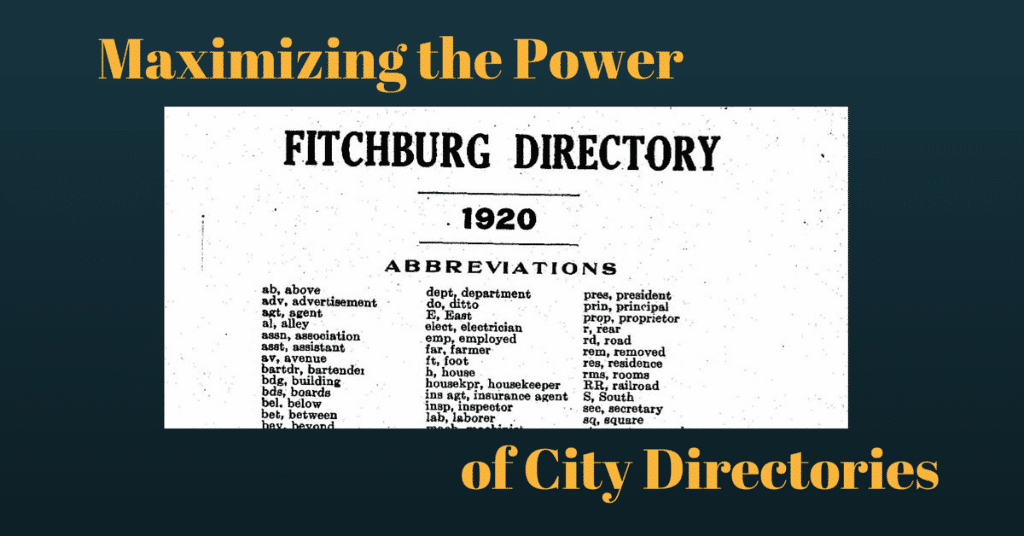 Maximizing The Power of City Directories