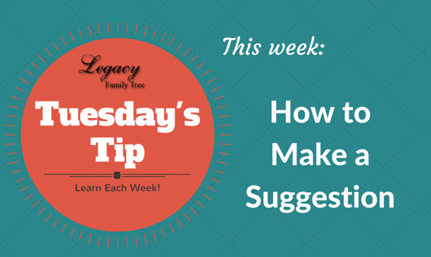 Tuesday's Tip - How to Make a Suggestion