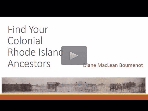 Finding Your Colonial Rhode Island Ancestors