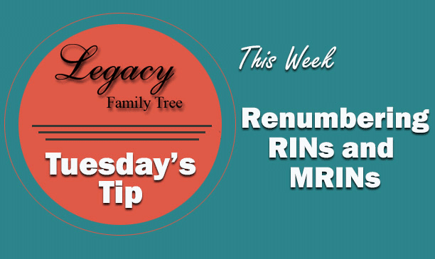 Tuesday's Tip - Renumbering RINs and MRINs (Intermediate)