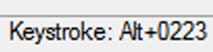 Keystroke