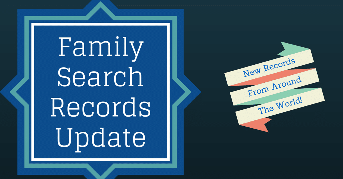 FamilySearch Records Update