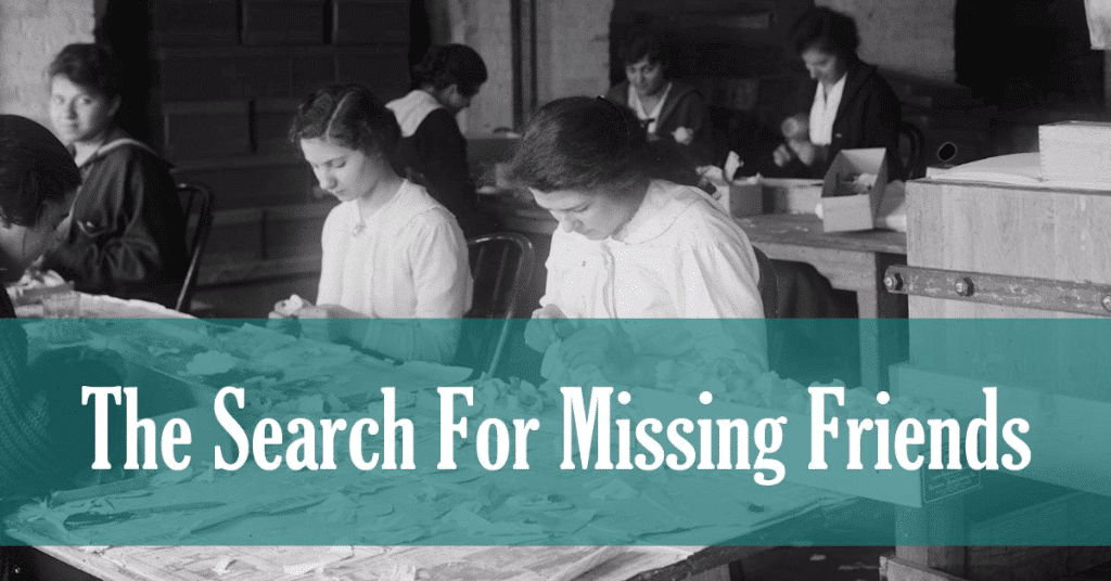Irish Research - The Search For Missing Friends 