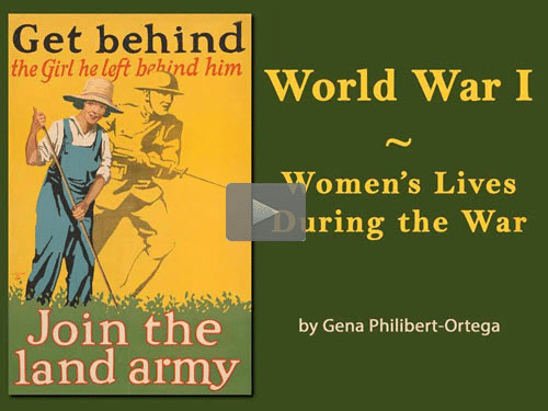 New "Member Friday" Webinar - World War I: Women’s Lives During the War by Gene Philibert-Ortega
