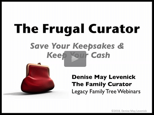 The Frugal Curator by Denise May Levenick