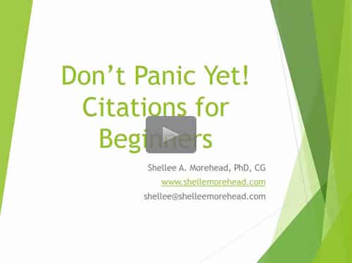 Citation for Beginners