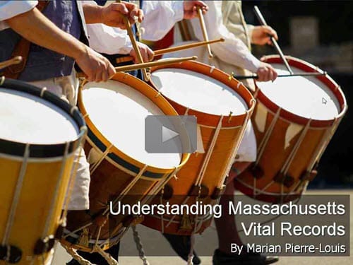 Understanding Massachusetts Vital Records by Marian Pierre-Louis