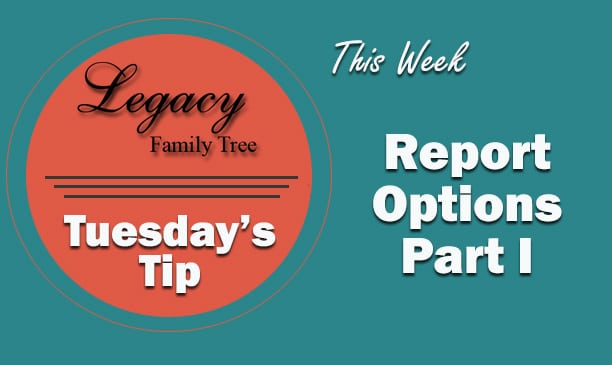 Report Options Part I