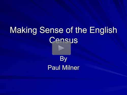 Making Sense of the English Census by Paul Milner