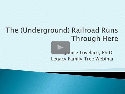 The (Underground) Railroad Runs Through Here