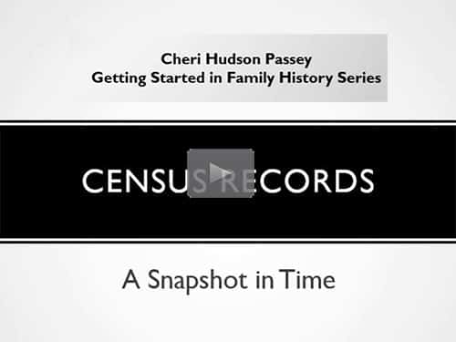 Getting Started in Family History - 6 - Census Records