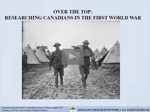 Over the Top: Researching Canadians in the First World War by Michael L. Strauss, AG