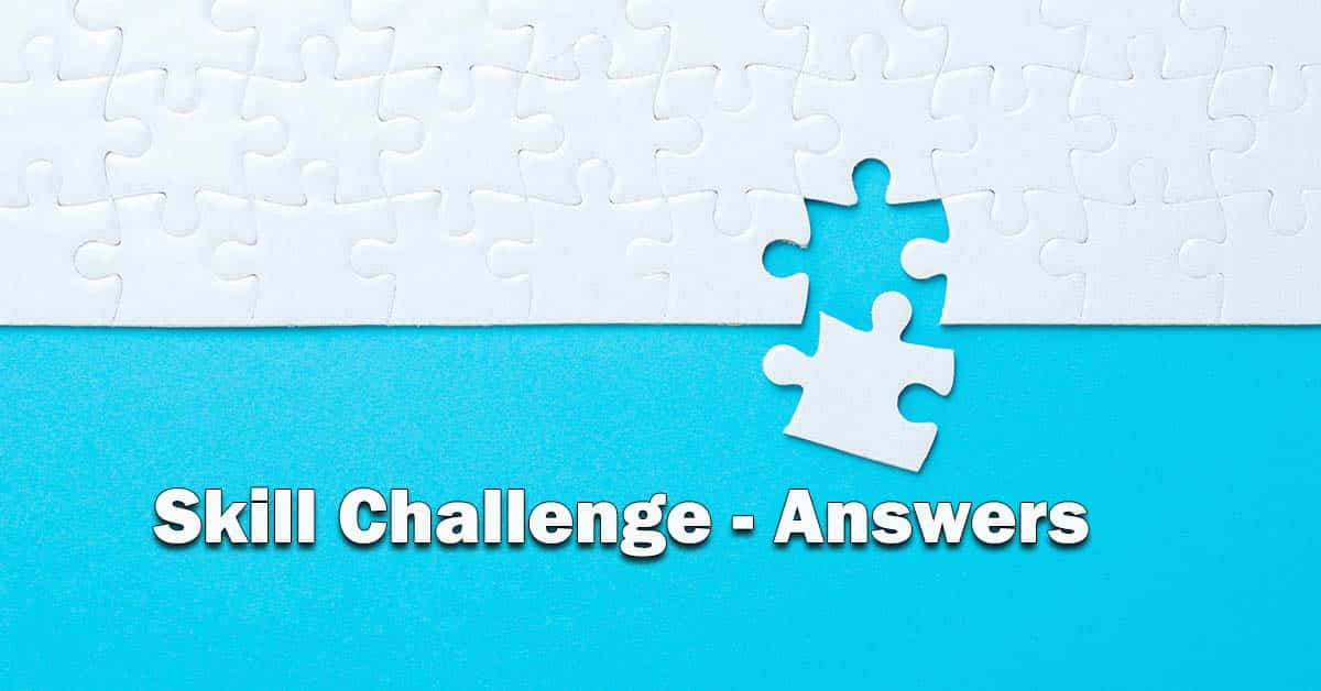 SkillChallengeAnswers