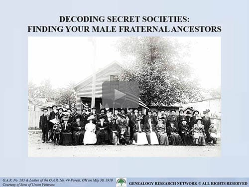 Decoding Secret Societies: Finding Your Male Fraternal Ancestors by Michael L. Strauss, AG