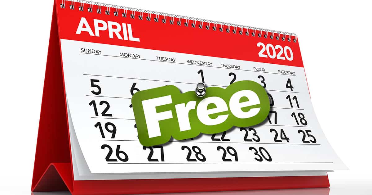 Free Webinar Each Day the Entire Month of April