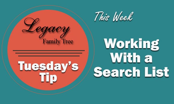 Working With a Search List
