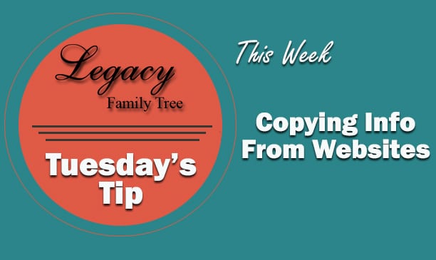 Copying Info from Websites