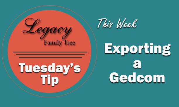 Exporting a Gedcom