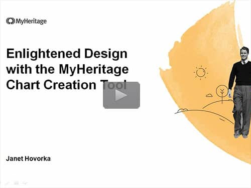 Enlightened Design with the MyHeritage Chart Creation Tool - free webinar by Janet Hovorka now online
