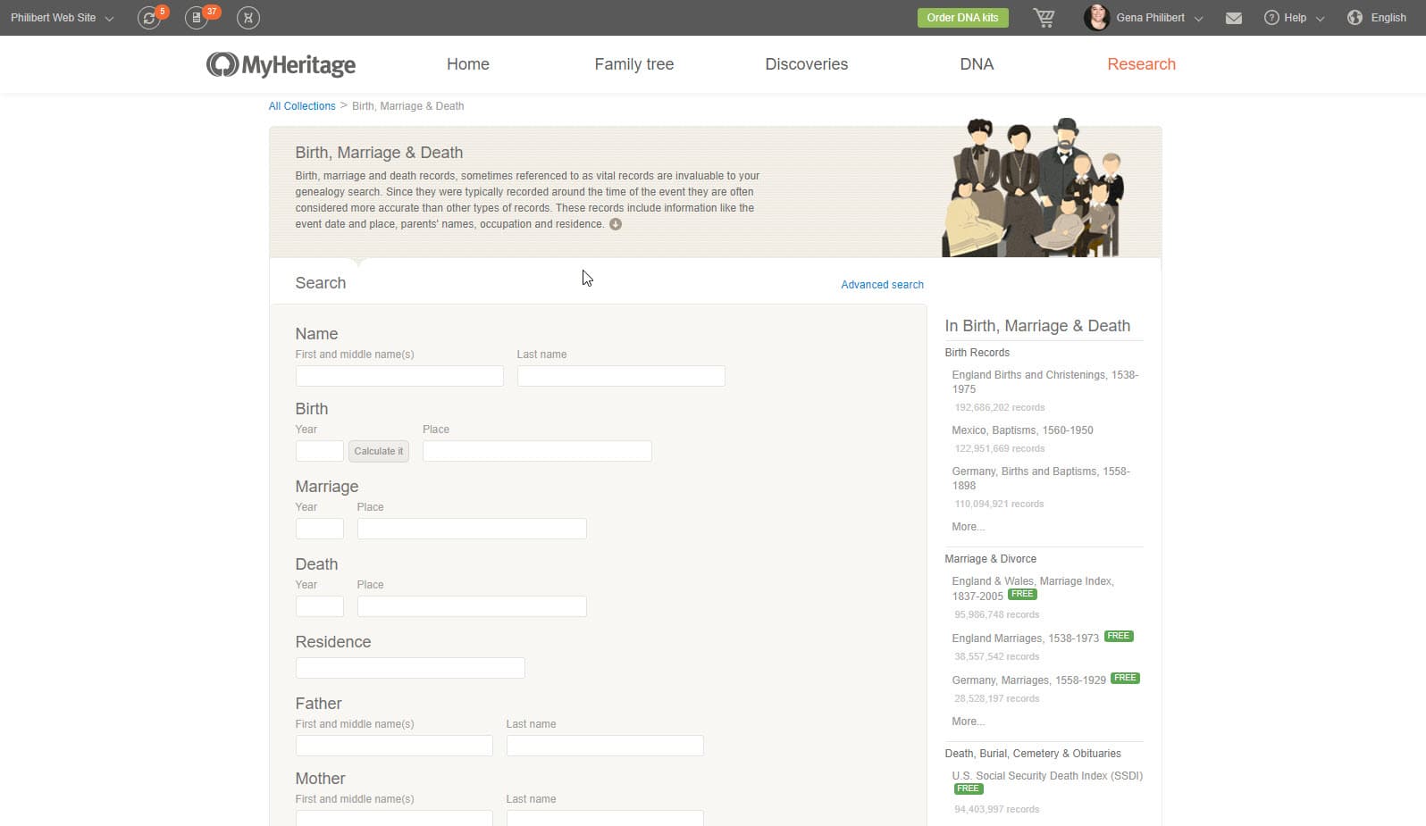 MyHeritage BMD MyHeritage BMD