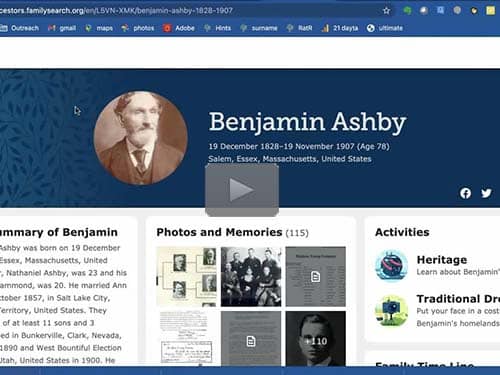 FamilySearch.org - 10 Links You Have to Try - free webinar by Devin Ashby now online for limited time