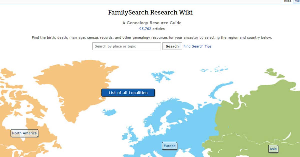 Rediscovering the FamilySearch Research Wiki