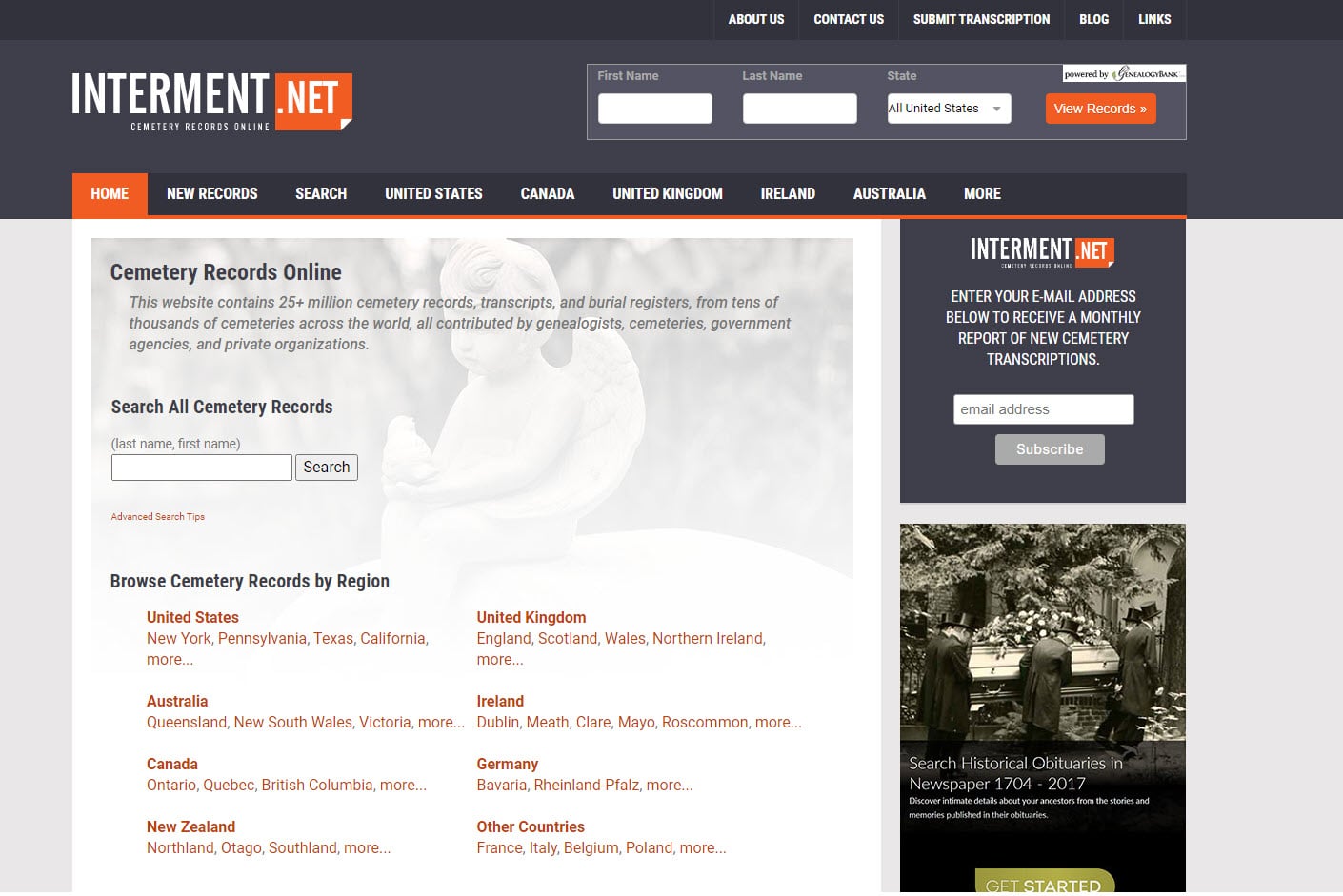 Interment.net Interment.net