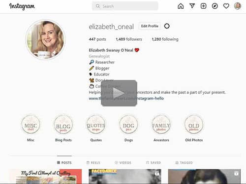 Get ‘Grammin’! How to Instagram Your Family History Free webinar by Elizabeth Swanay O'Neal now online for limited time