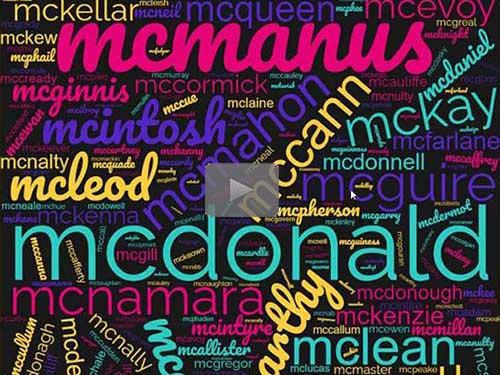 The Madness of ‘Mc’ Surnames - free webinar replay by Carol Baxter now available to view for limited time