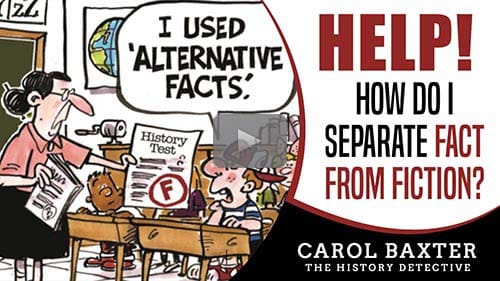 Help! How do I separate genealogical fact from fiction? — free replay of today's webinar now available for limited time