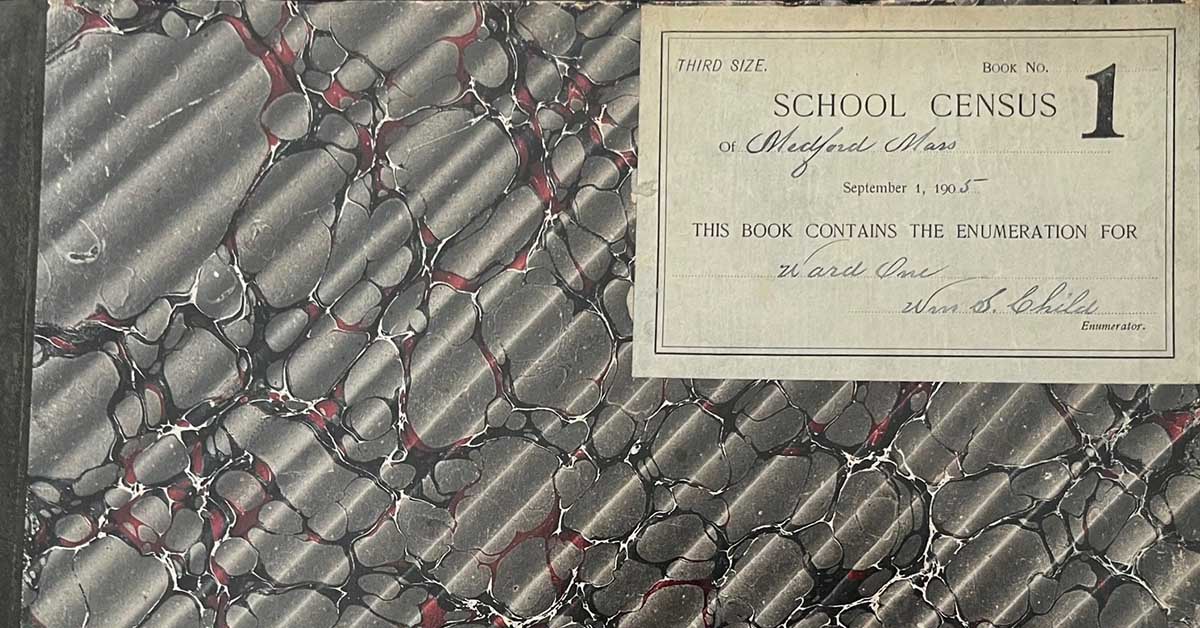 Medford Mass School Census Cover