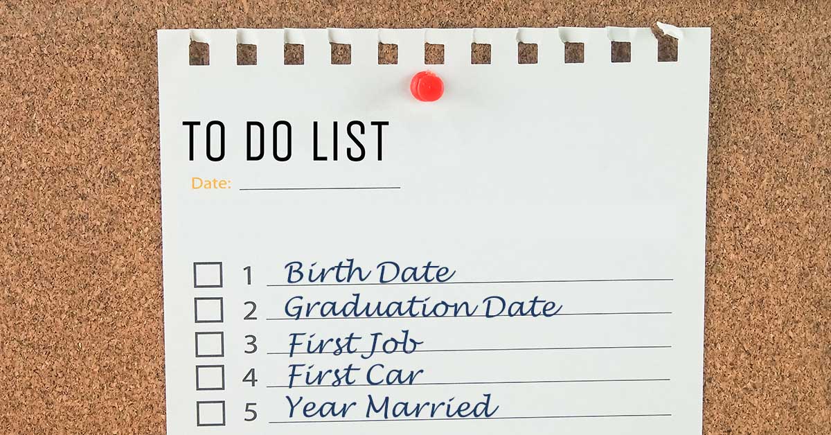 Telling Your Life Story in Bullet Points